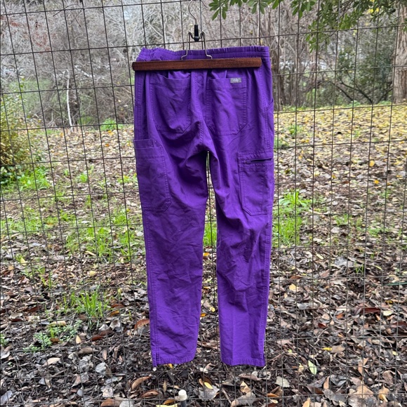 Figs Purple Drawstring Pants - Picture 3 of 6